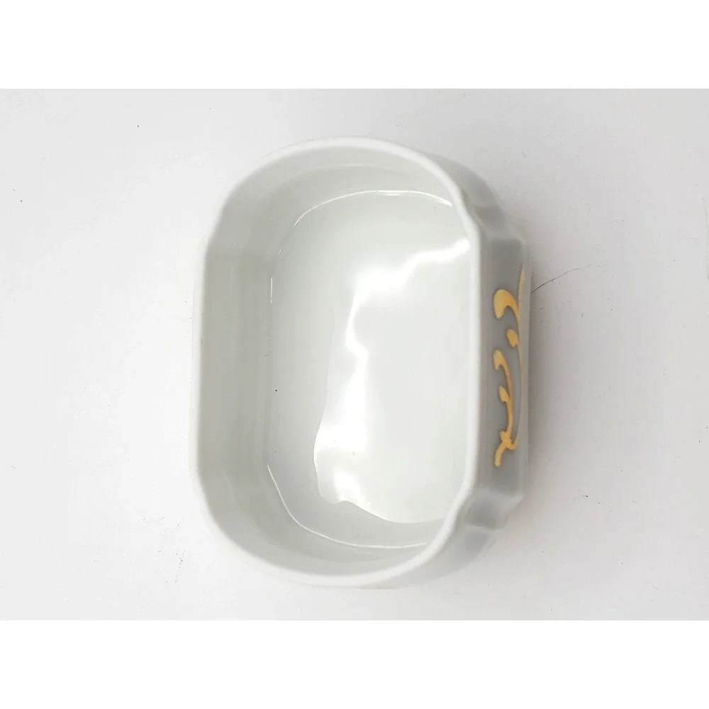 Vintage Limoges White & Gold Trinket Box READ